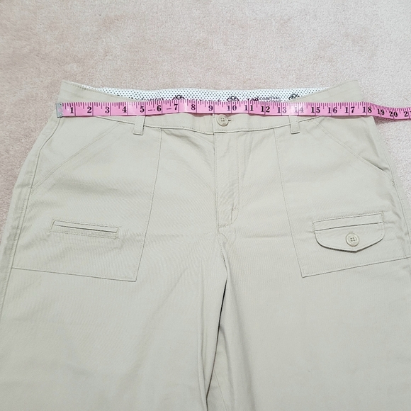 LEE Woman's Capri Flat Front Pants Stretch Comfort Waistband Size 16 - Picture 5 of 12